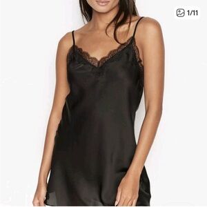 Victoria’s Secret Chic Black Lace Slip Dress